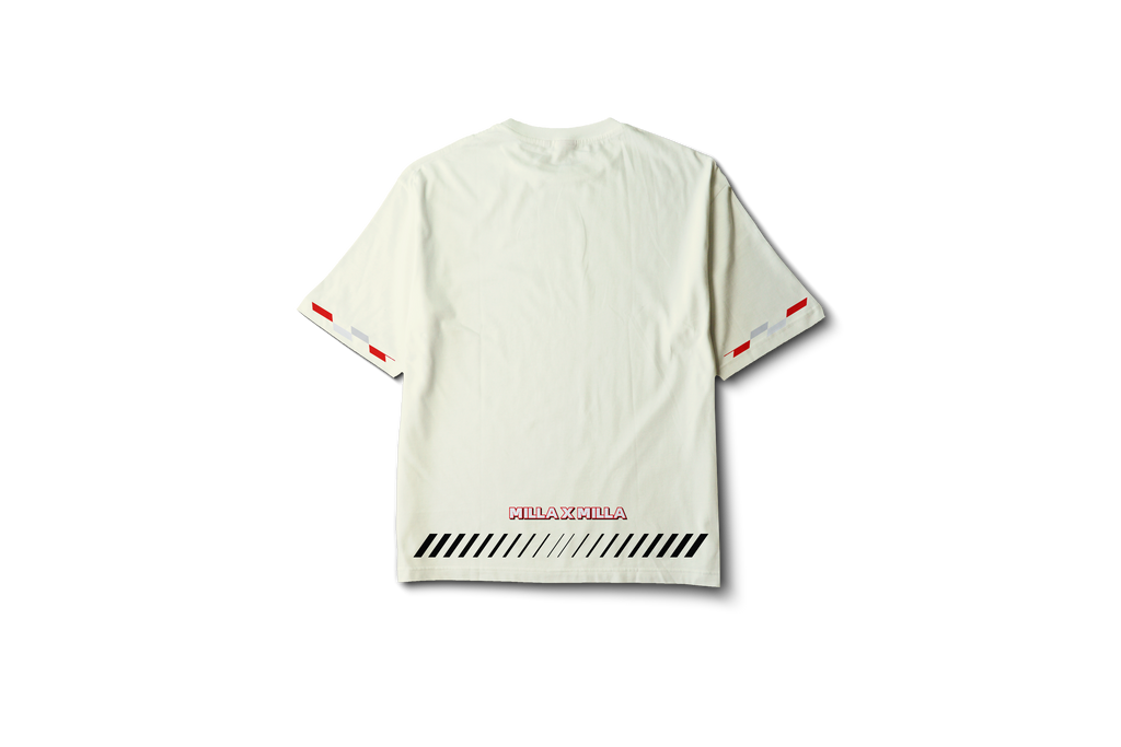 PLAYERA RACING MILLA X MILLA HUESO