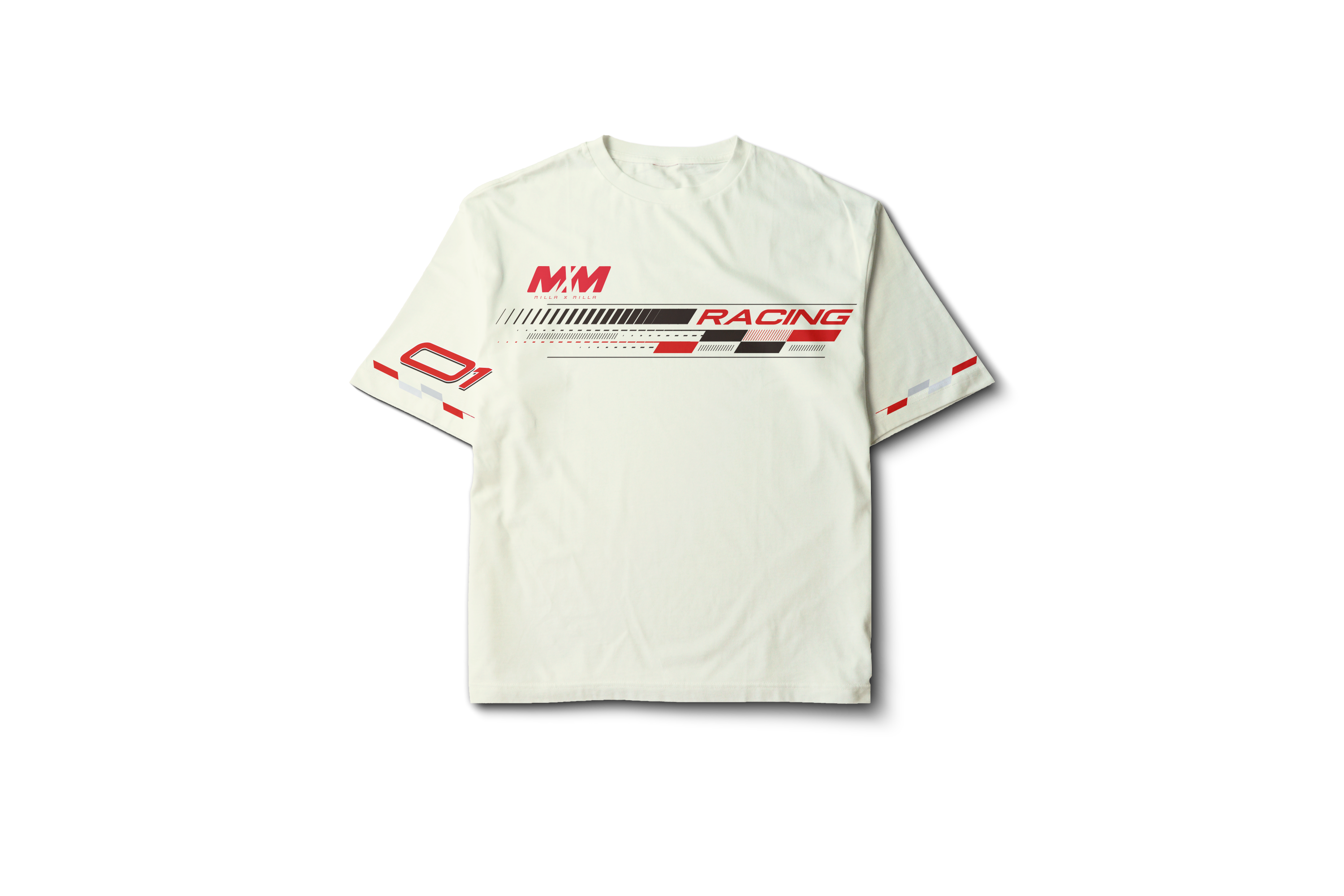 PLAYERA RACING MILLA X MILLA HUESO